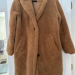 Gap Cozy Tan Teddy Coat sz L